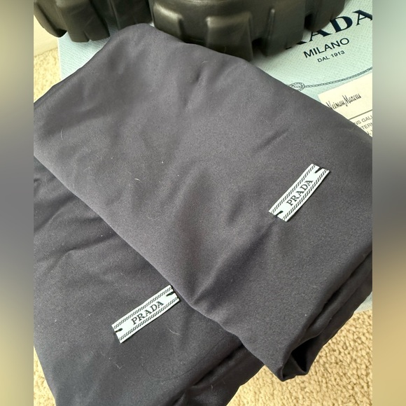 PRADA Monolith with Side Pocket Ankle Boot Size US 7 Black - Picture 7 of 17